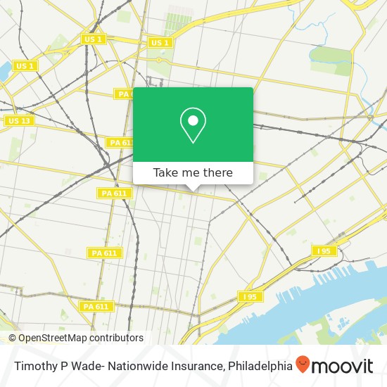 Timothy P Wade- Nationwide Insurance map