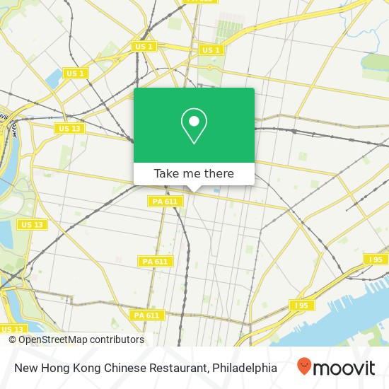 Mapa de New Hong Kong Chinese Restaurant