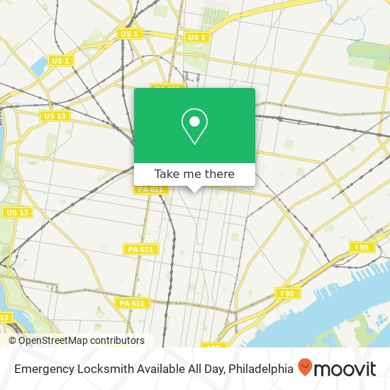 Mapa de Emergency Locksmith Available All Day