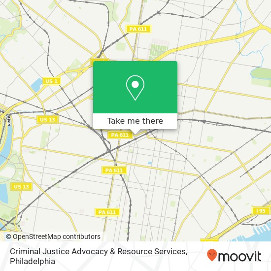 Criminal Justice Advocacy & Resource Services map