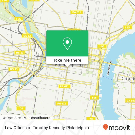 Mapa de Law Offices of Timothy Kennedy