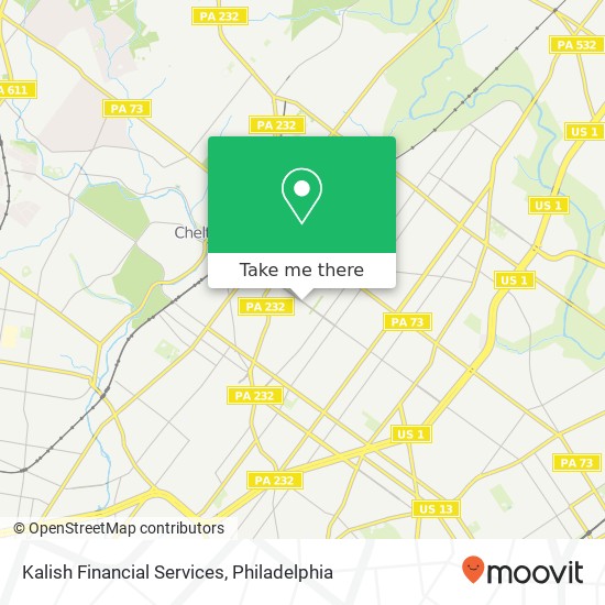 Mapa de Kalish Financial Services
