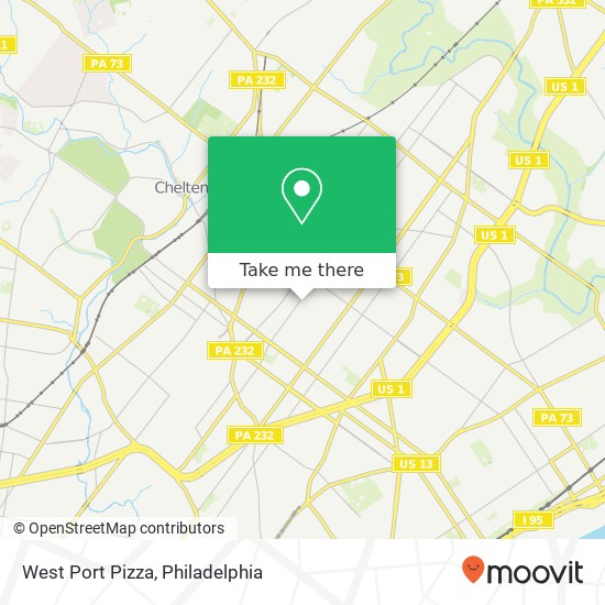 Mapa de West Port Pizza