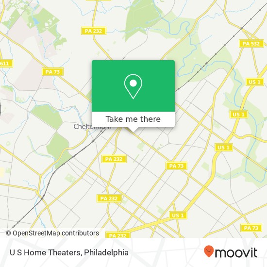 U S Home Theaters map