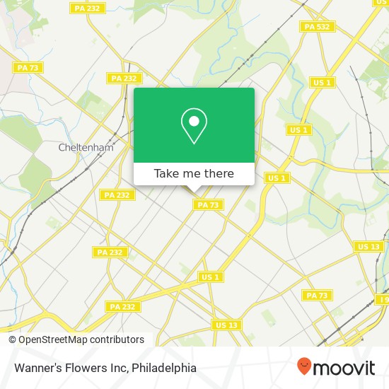 Wanner's Flowers Inc map