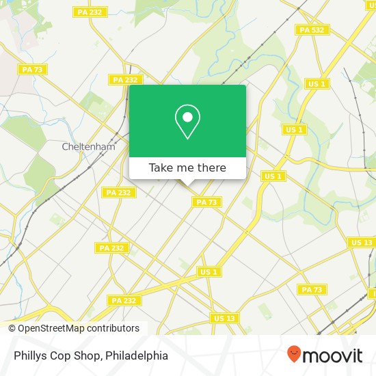 Phillys Cop Shop map