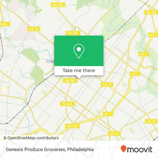 Genesis Produce Groceries map