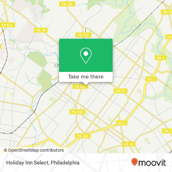 Holiday Inn Select map