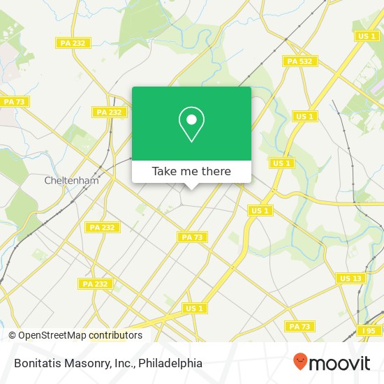 Mapa de Bonitatis Masonry, Inc.