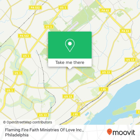 Flaming Fire Faith Ministries Of Love Inc. map