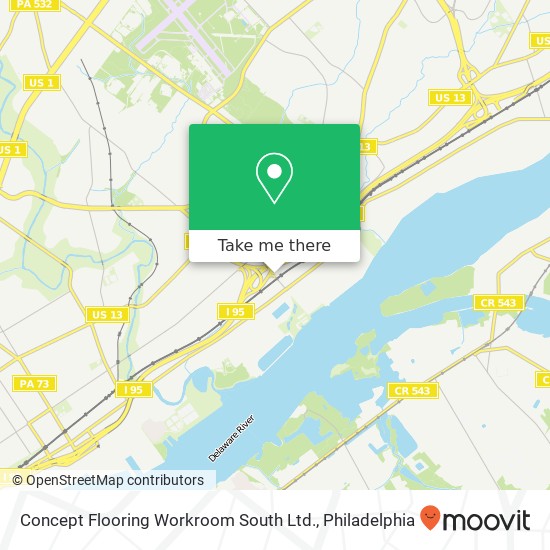 Mapa de Concept Flooring Workroom South Ltd.