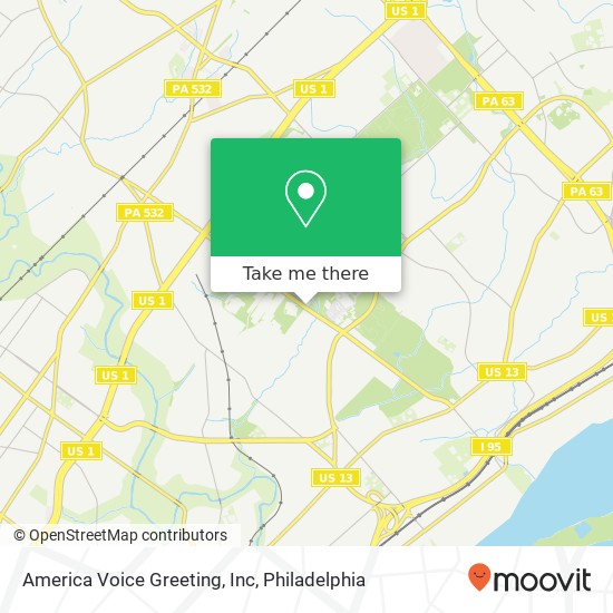 Mapa de America Voice Greeting, Inc