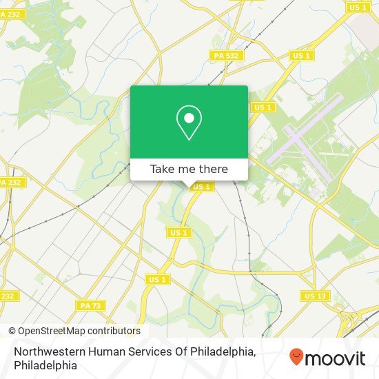 Northwestern Human Services Of Philadelphia map