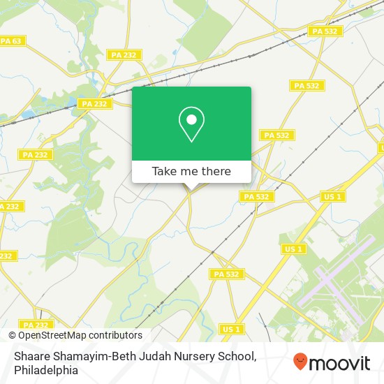Shaare Shamayim-Beth Judah Nursery School map