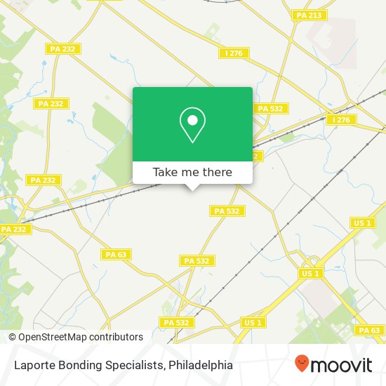 Mapa de Laporte Bonding Specialists