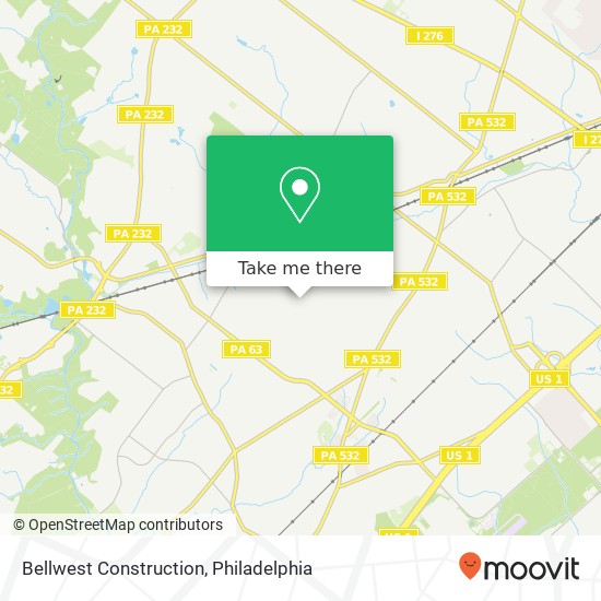 Bellwest Construction map