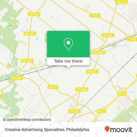 Creative Advertising Specialties map