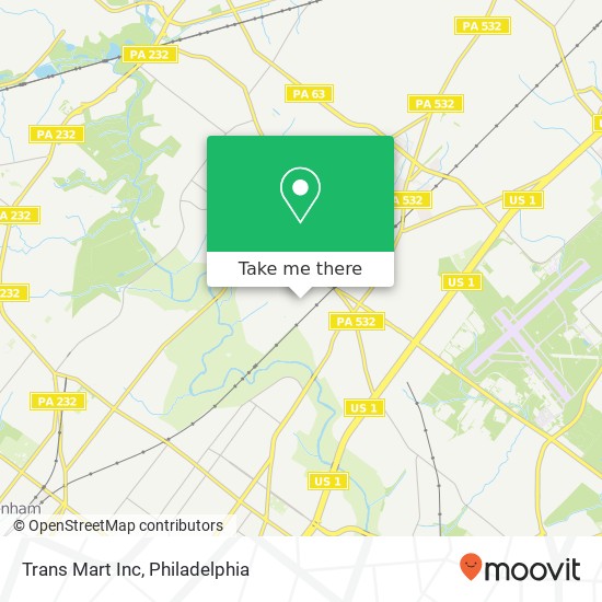 Trans Mart Inc map