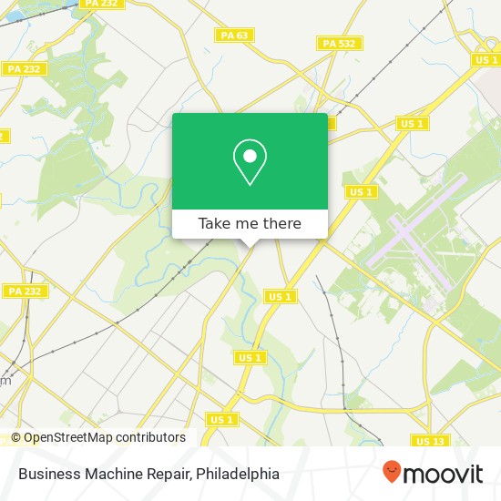 Business Machine Repair map