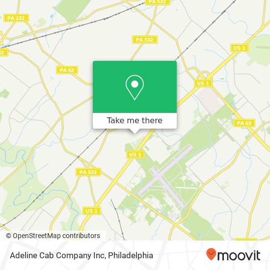 Adeline Cab Company Inc map