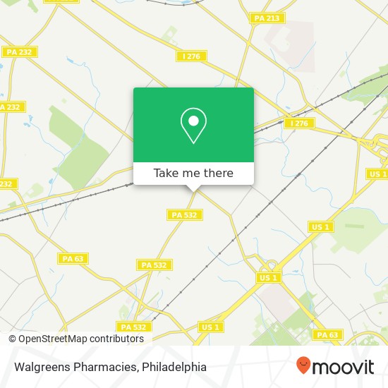 Walgreens Pharmacies map