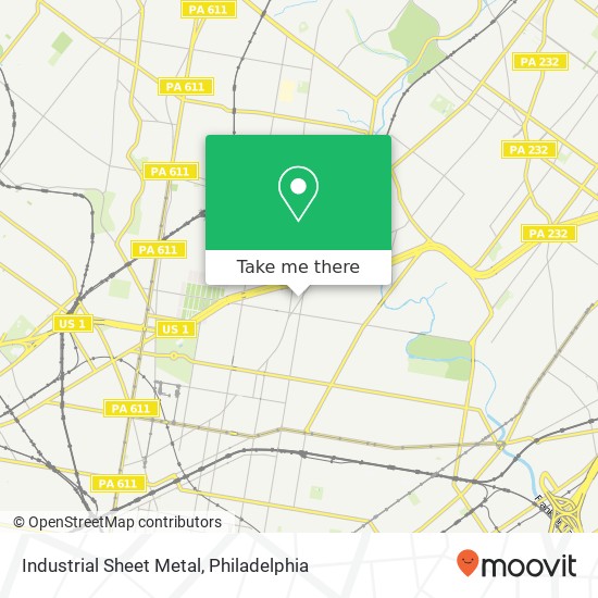 Industrial Sheet Metal map