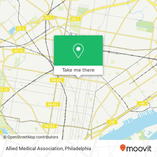 Allied Medical Association map