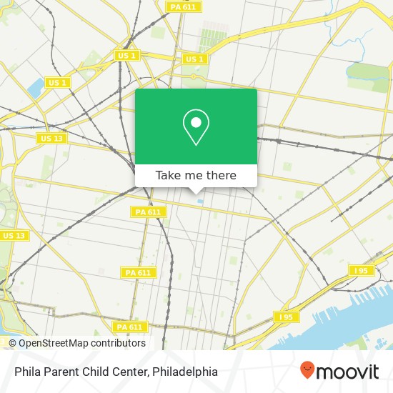 Phila Parent Child Center map