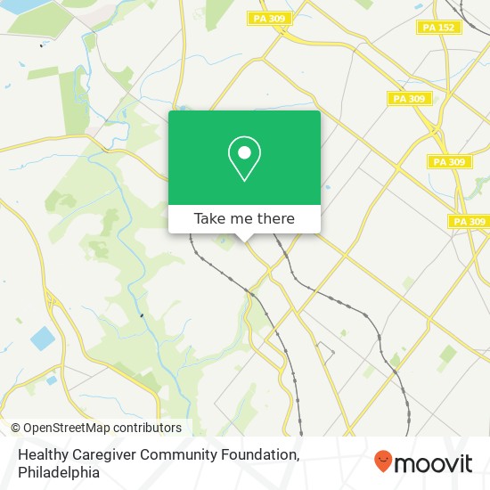 Healthy Caregiver Community Foundation map