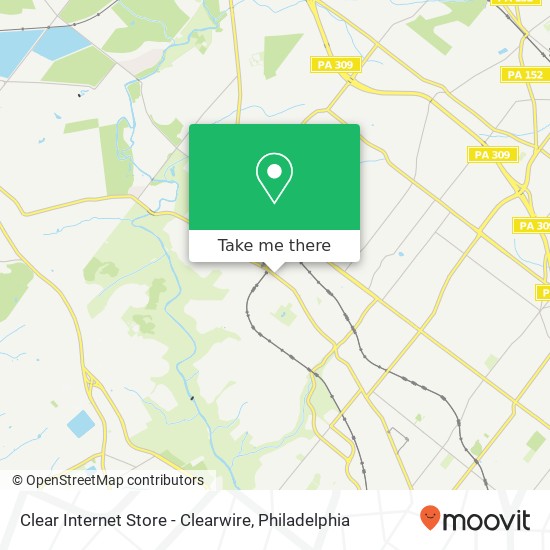 Mapa de Clear Internet Store - Clearwire