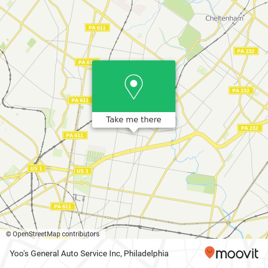 Mapa de Yoo's General Auto Service Inc