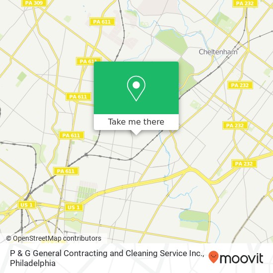 Mapa de P & G General Contracting and Cleaning Service Inc.