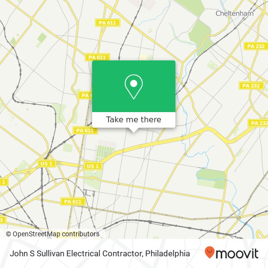 John S Sullivan Electrical Contractor map