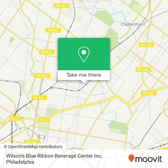 Wilson's Blue Ribbon Beverage Center Inc map