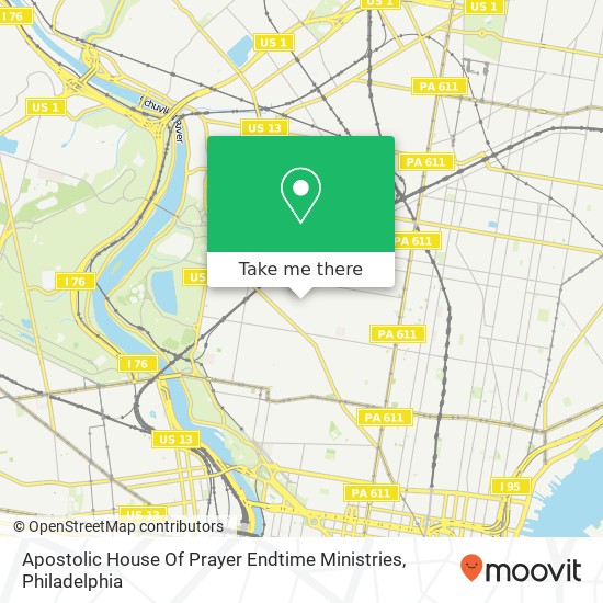 Apostolic House Of Prayer Endtime Ministries map