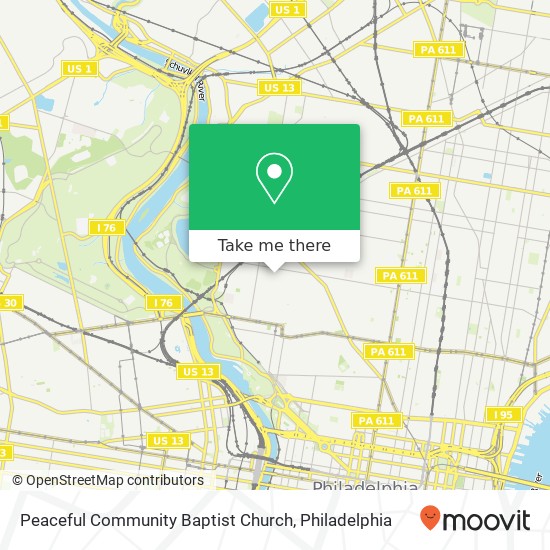 Mapa de Peaceful Community Baptist Church