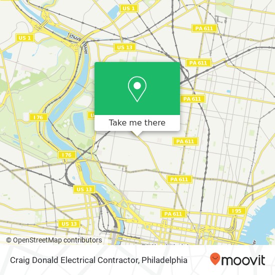 Craig Donald Electrical Contractor map