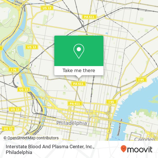 Interstate Blood And Plasma Center, Inc. map