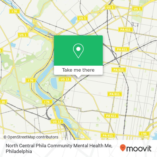 Mapa de North Central Phila Community Mental Health Me