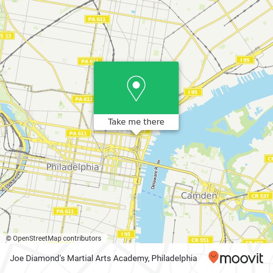 Joe Diamond's Martial Arts Academy map