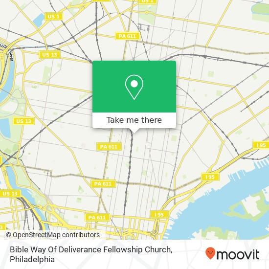 Mapa de Bible Way Of Deliverance Fellowship Church