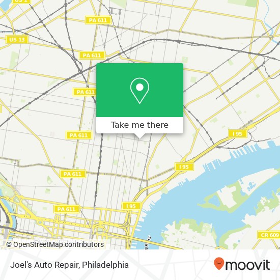 Mapa de Joel's Auto Repair