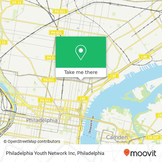 Philadelphia Youth Network Inc map
