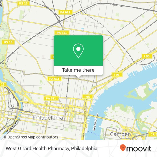 Mapa de West Girard Health Pharmacy