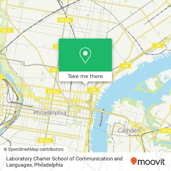 Laboratory Charter School of Communication and Languages map