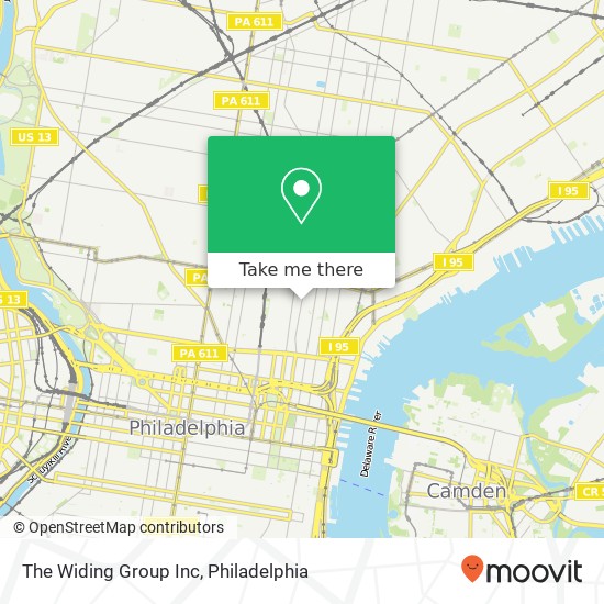 Mapa de The Widing Group Inc