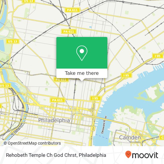 Rehobeth Temple Ch God Chrst map