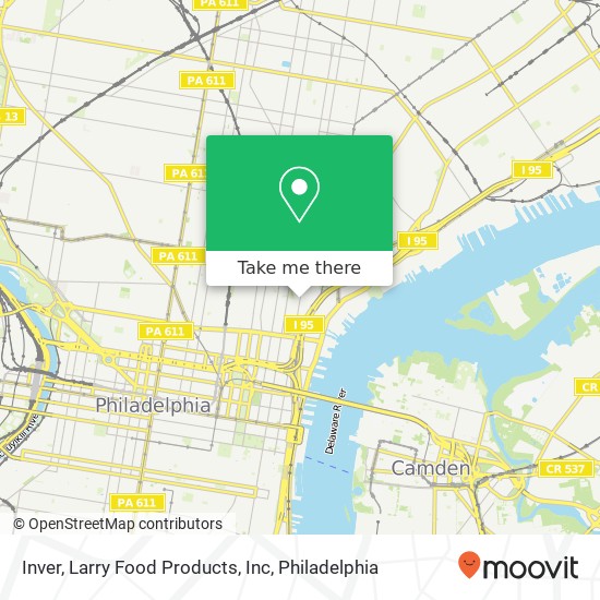 Inver, Larry Food Products, Inc map