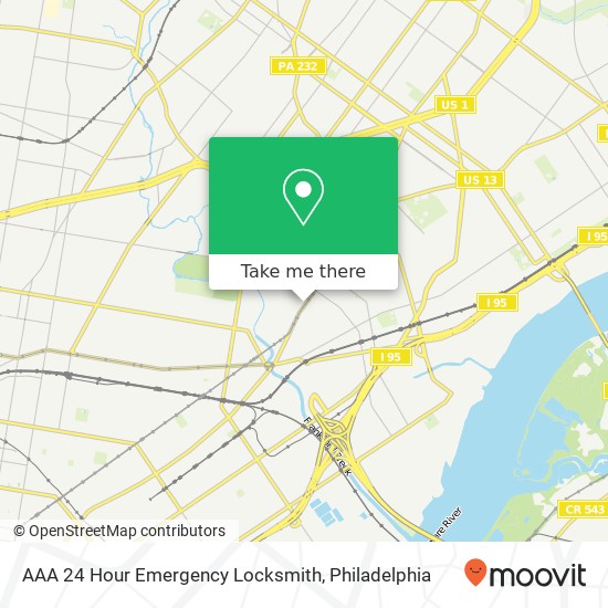 Mapa de AAA 24 Hour Emergency Locksmith