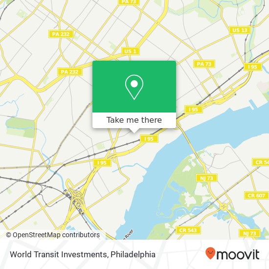 World Transit Investments map